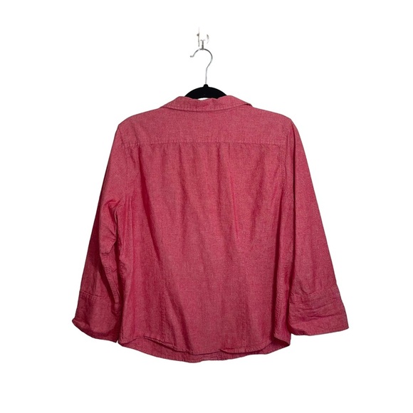 Disney 100% Cotton S.S. Mickey Red Button Down Shirt Xlarge Women’s - Picture 6 of 11